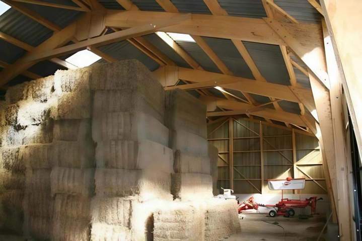 Construction de hangar de stockage de fourrage et de paille Occitanie