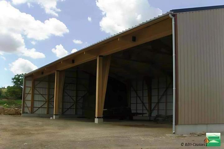 Construction de hangar à fourrage et paille Occitanie